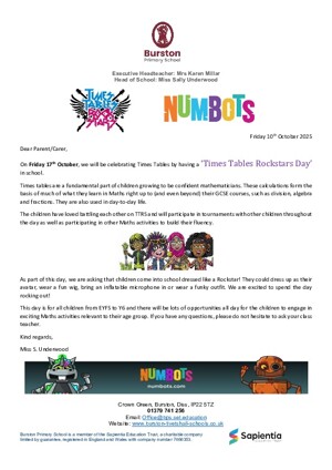 TTRS & NumBots Dress up 17.10.2025